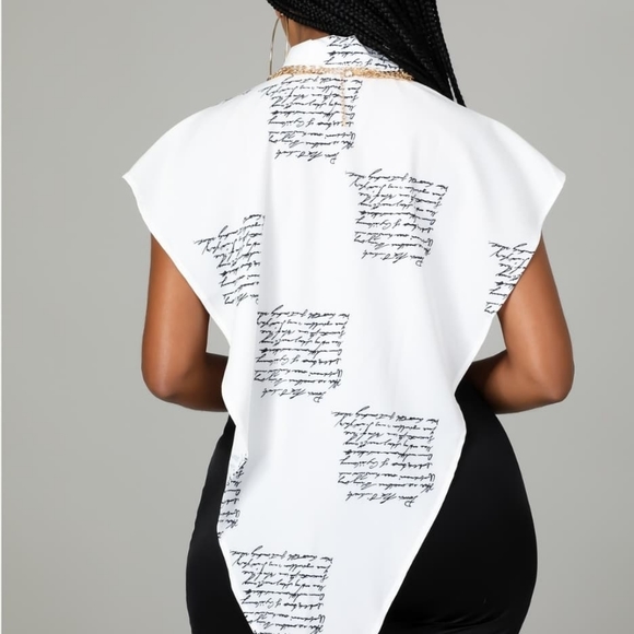 Script Vest Blouse - Picture 4 of 6